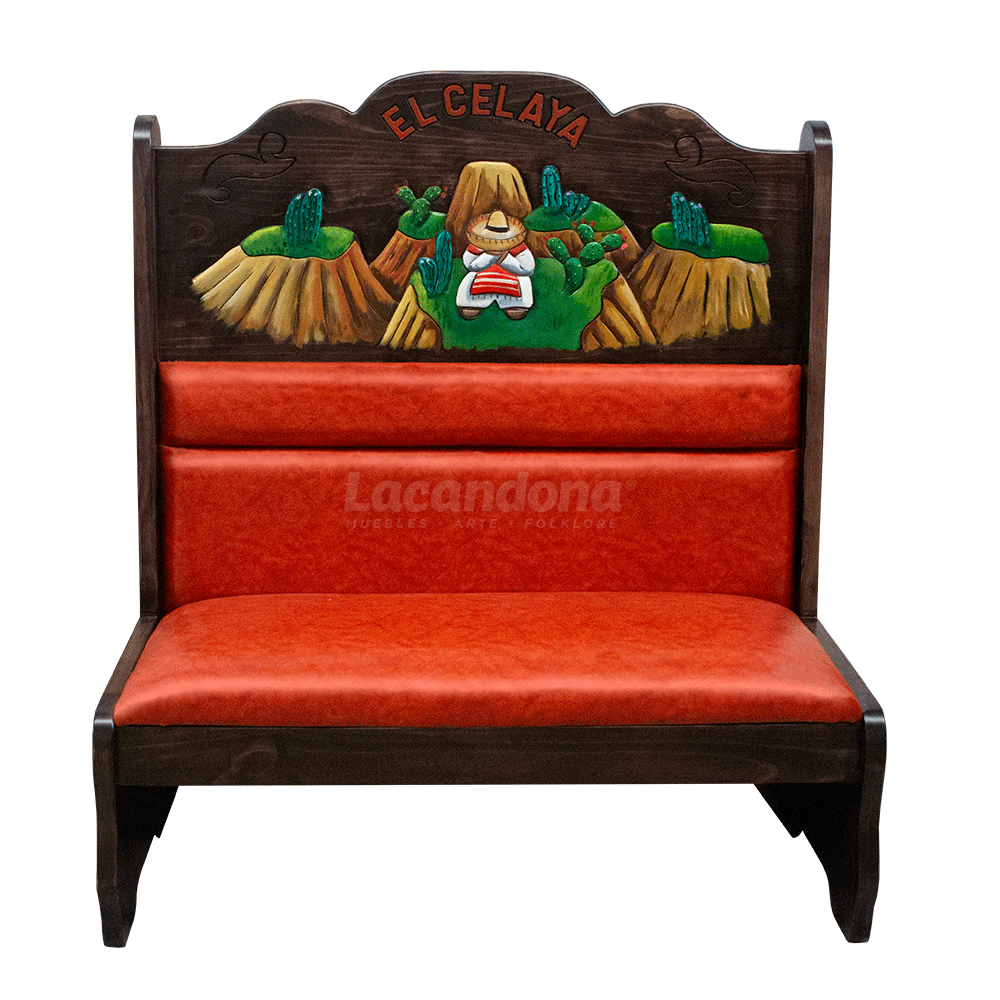 Booth con diseño "Celaya" para restaurante mexicano | Muebles Lacandona