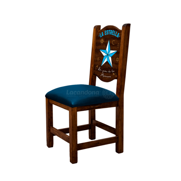 Silla con diseño de Estrella de Lotería | Muebles Lacandona