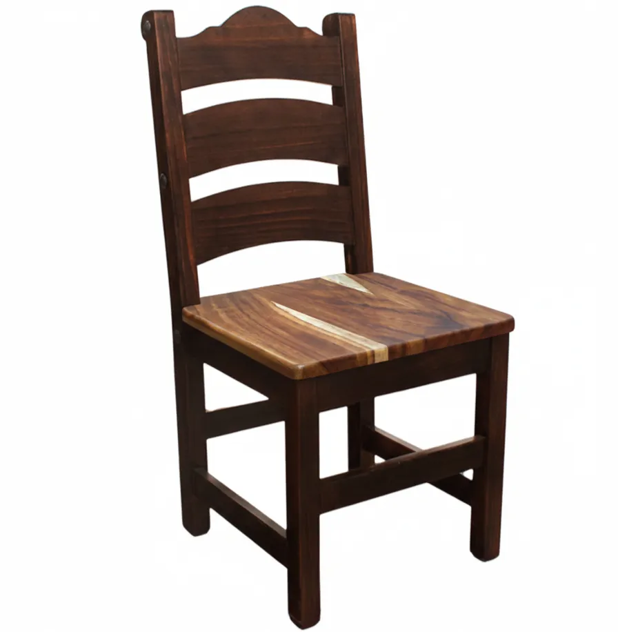 Silla Restaurante Madera Rústica