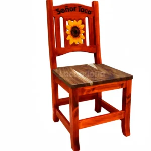 Silla Madera Girasol Personalizada