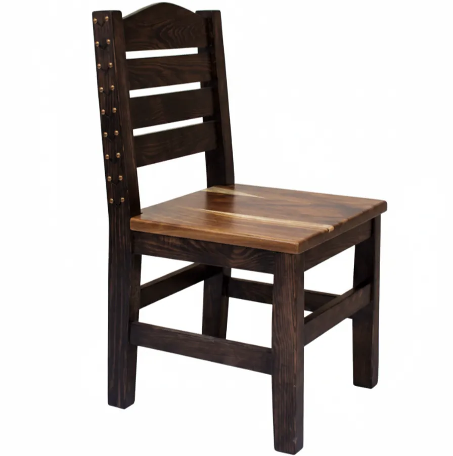 Silla de Mobiliario Rústico para Restaurante