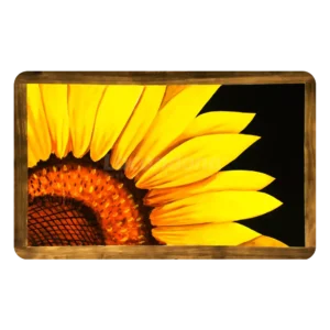 Cubierta para mesa pintada a mano con girasol | Muebles Lacandona