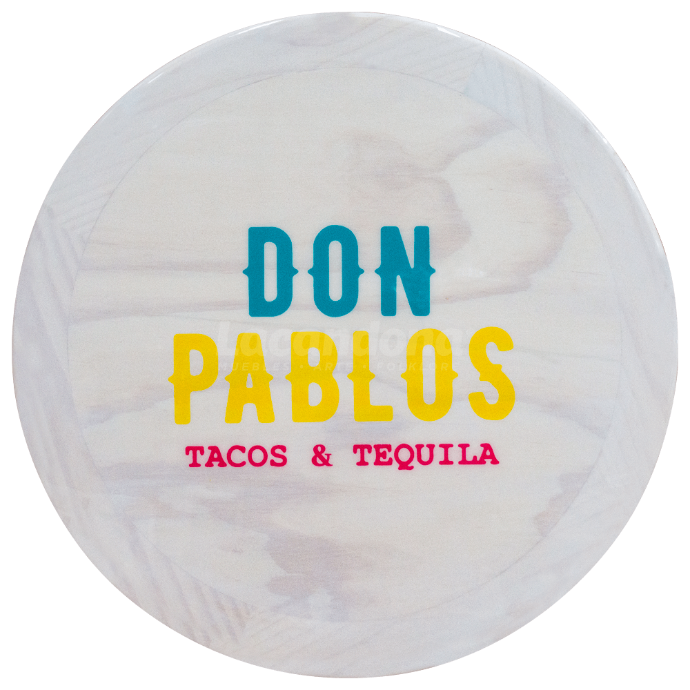 Cubierta redonda personalizada "Don Pablos" para restaurantes mexicanos | Muebles Lacandona