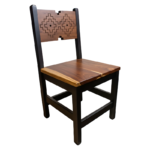 Silla Grabada Restaurante Mexicano