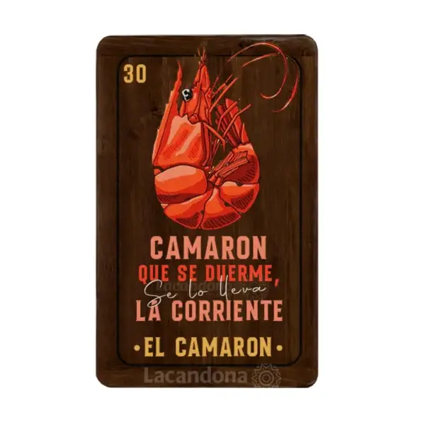 Mesa de Madera Para Restaurante Mexicano Motivo Loteria