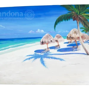 Mesa Para Restaurante con Playas Pintadas