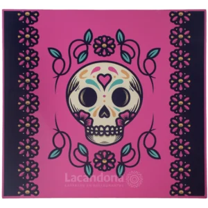 Mesa de Metal Para Restaurante Mexicano Motivo Dia de Muertos