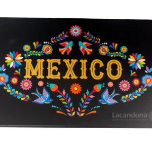 Mesa de Acero con Arte a Color Para Restaurante Mexicano