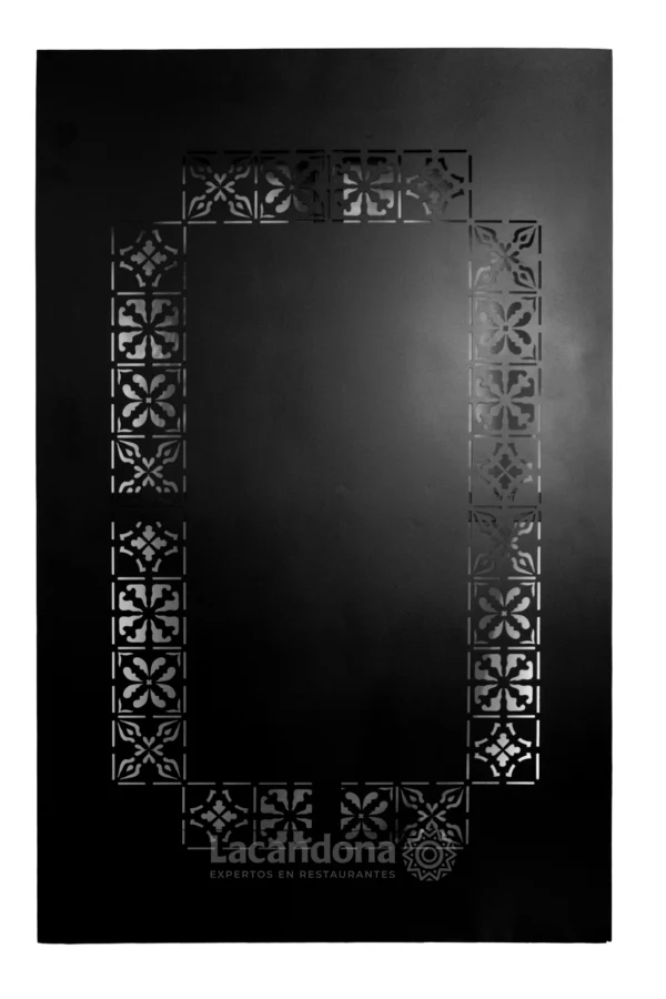 Mesa de Metal Perforado Para Restaurante Mexicano
