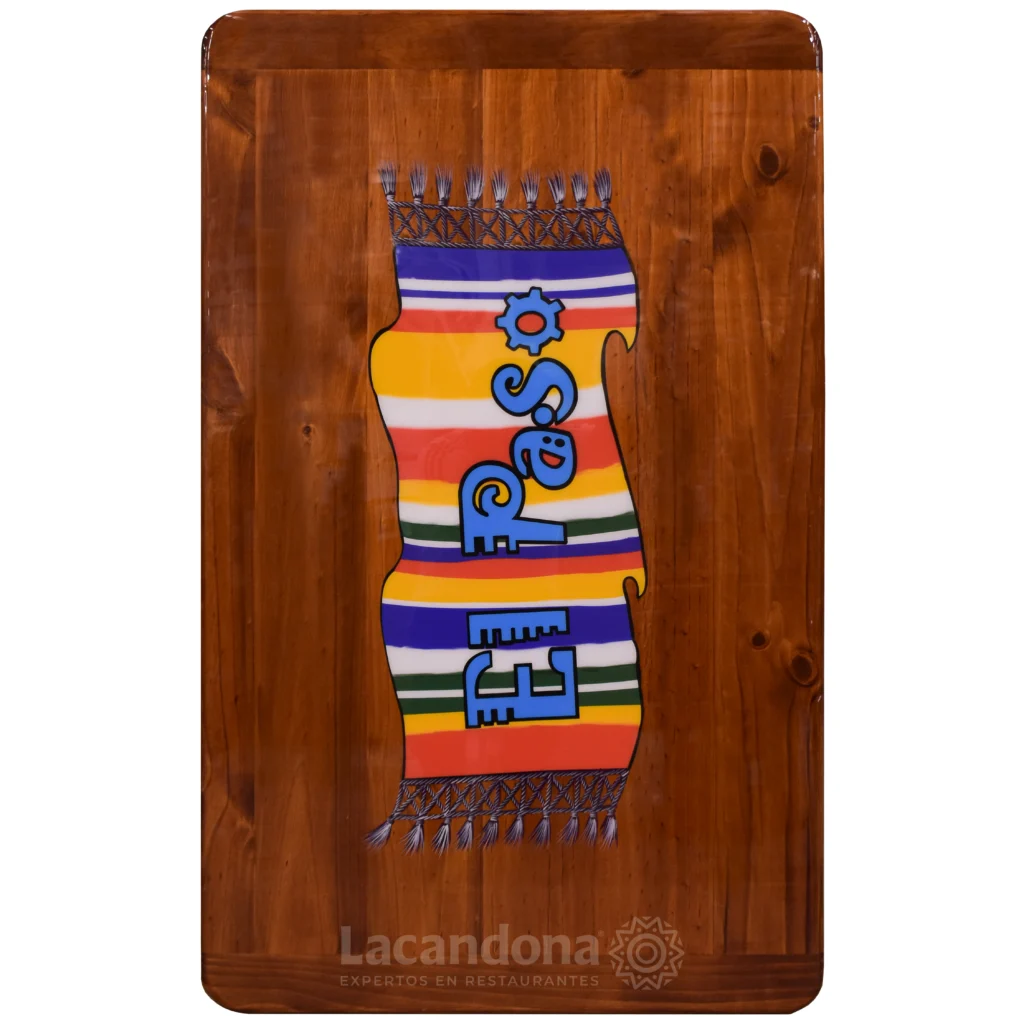 Mesa Para Restaurante Mexicano Motivo Sarape