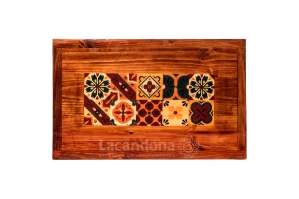 Mesa de Madera Para Restaurante - Motivo Talavera