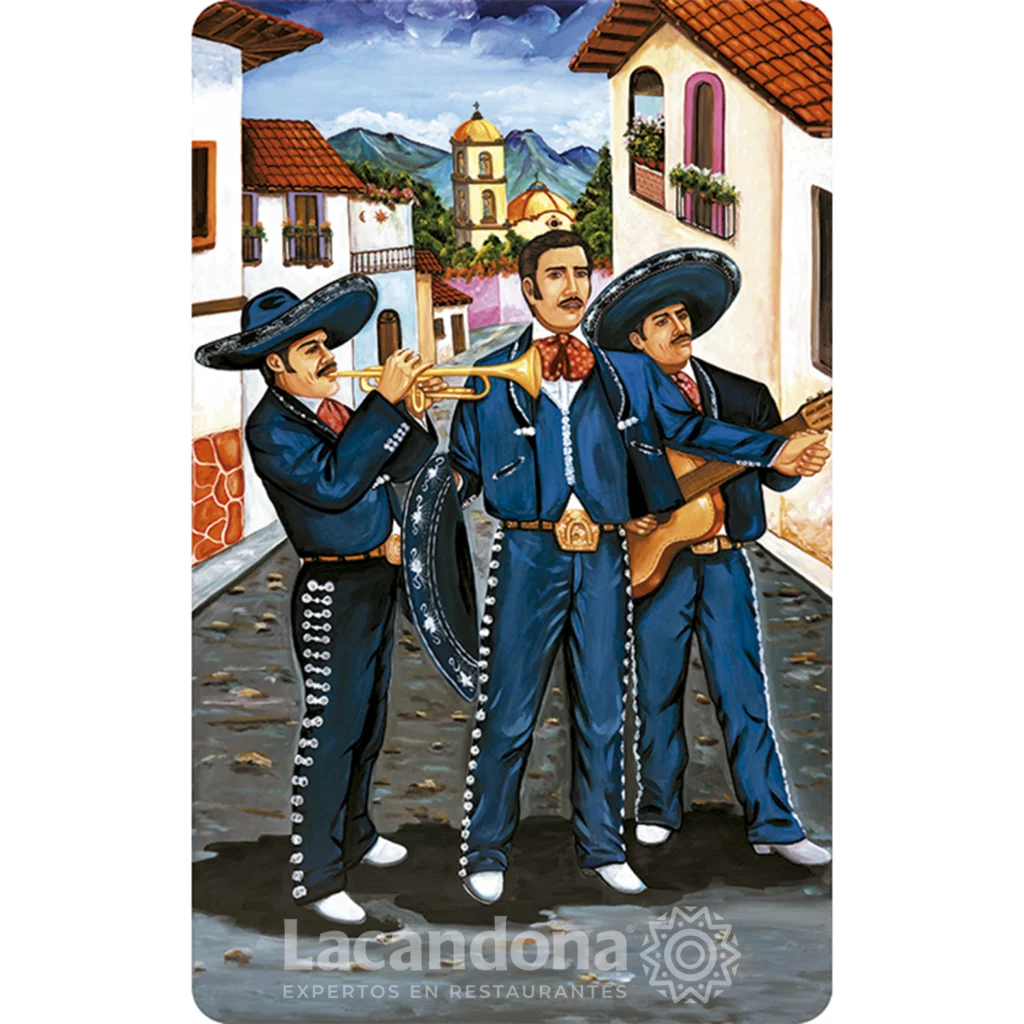 Mesa Para Restaurante Mexicano Motivo Los Mariachis