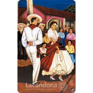 Mesa Para Restaurante Mexicano Motivo La Bamba