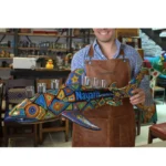 Tiburón Porta Shots - Arte Huichol (Chaquira) - Image 2