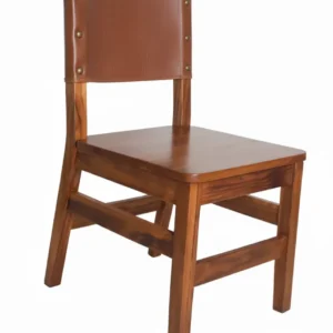 Silla Restaurante Madera Piel