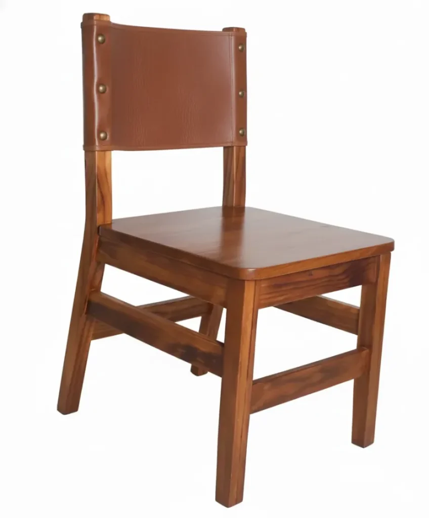 Silla Restaurante Madera Piel