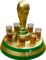 Trofeo mundial P/8 shots Con luz led