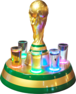 Trofeo mundial P/8 shots Con luz led - Imagen 2