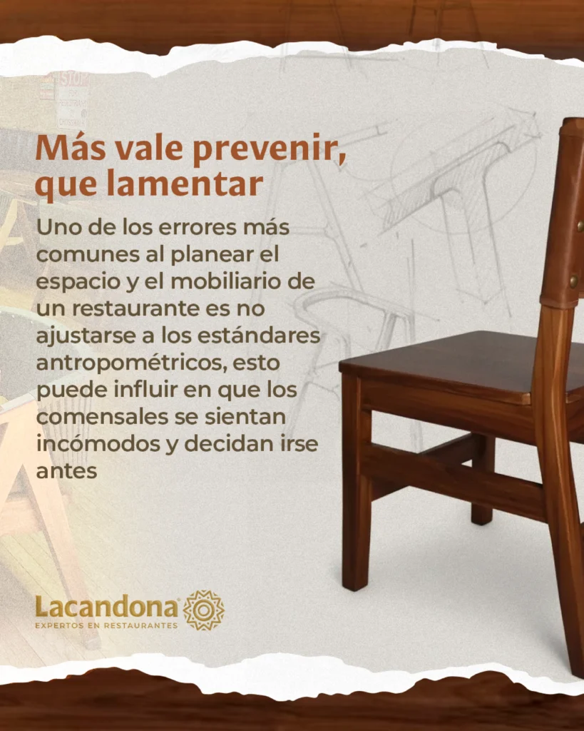 Medidas para Muebles de Restaurante