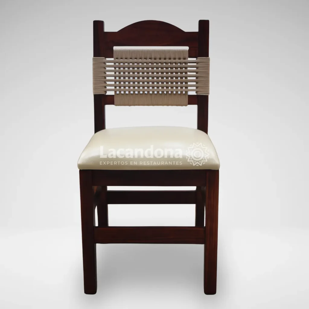 Silla de Madera con Tejido
