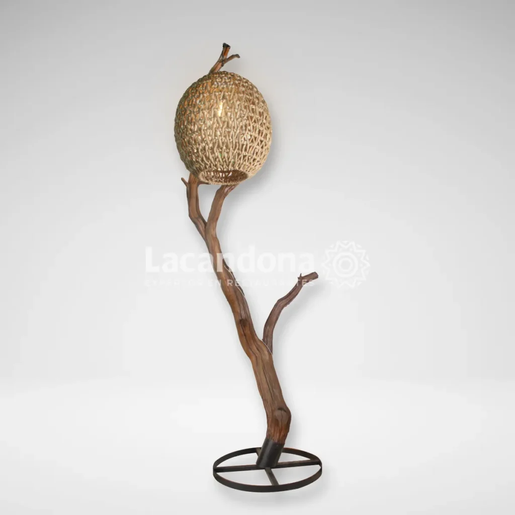 Lámpara de Pie Rústica para Restaurante