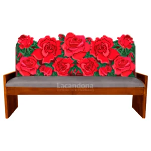 Banca de Recepción Rosas para Restaurante
