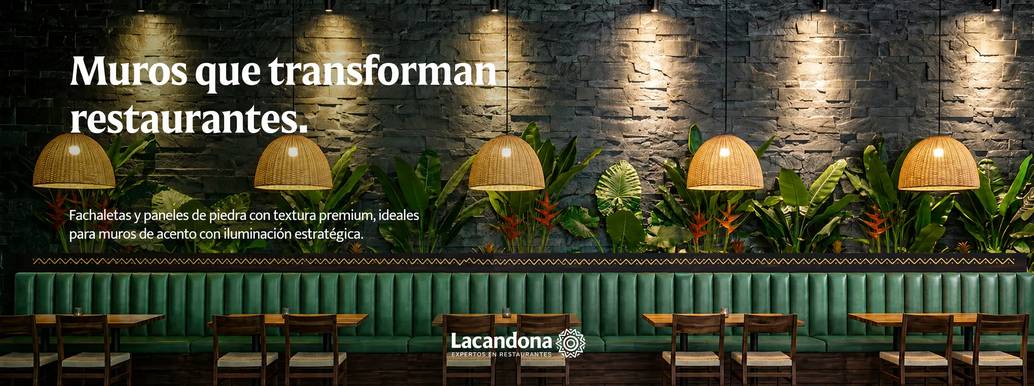 muros que transforman restaurantes