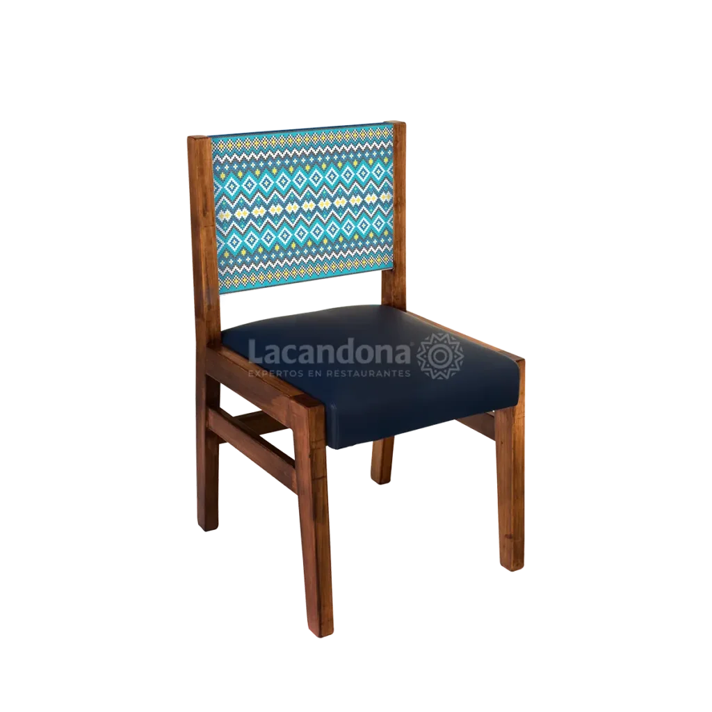 Silla con Arte Tipo Chaquira