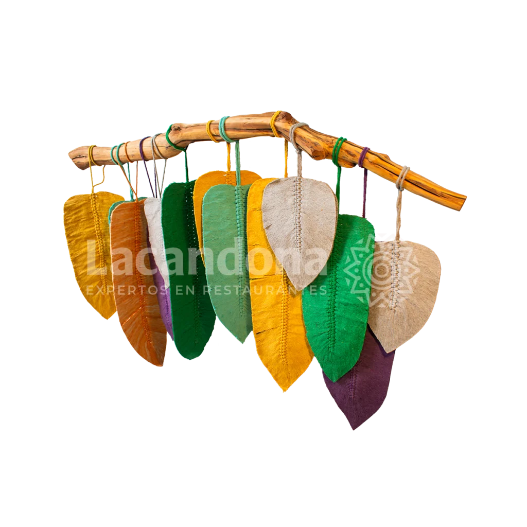 Hojas de Macramé Decoración para Restaurante