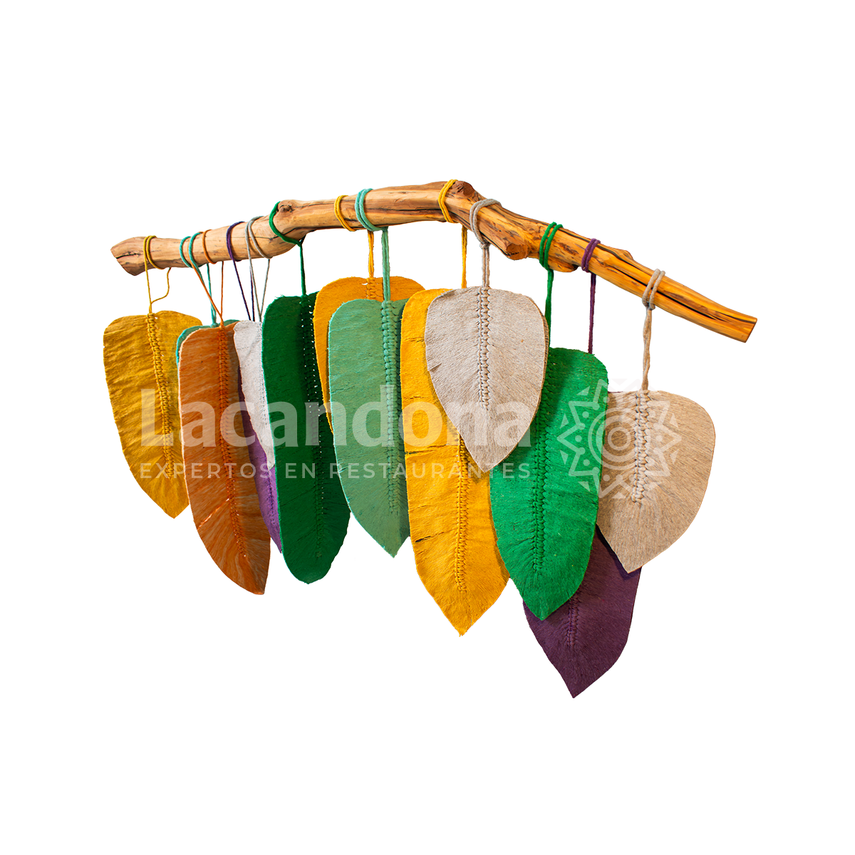 Hojas de Macramé Decoración para Restaurante Hojas de Macramé Decoración para Restaurante