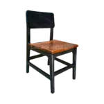 silla artesanal de madera para restaurante