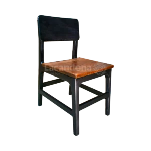 silla artesanal de madera para restaurante